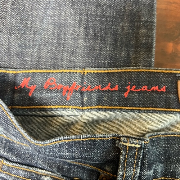 FRANKIE B. Denim My Boyfriends Jeans Low Rise Straight Leg Vintage Y2K Size 26 - Picture 9 of 11
